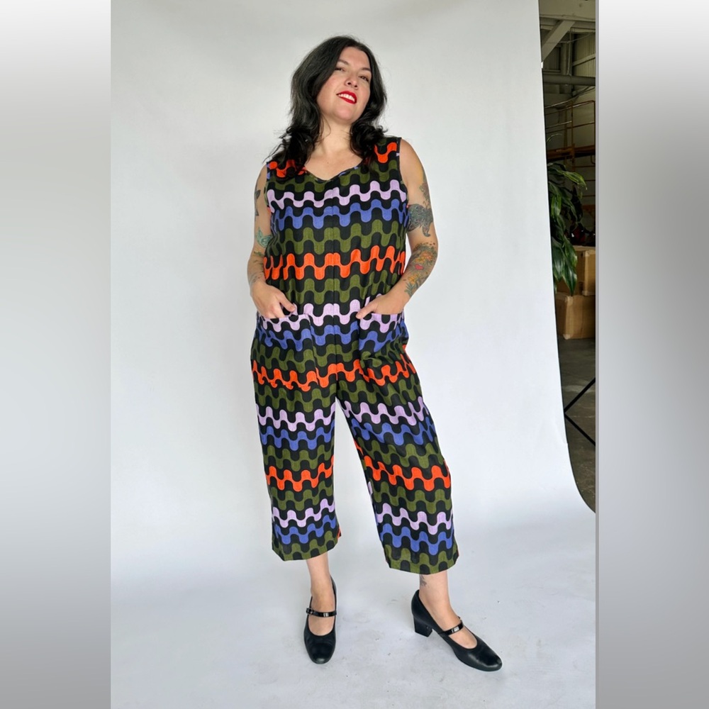 Linen Garden Jumpsuit in Ditto